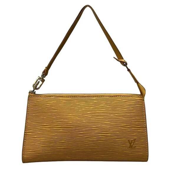 Auth LOUIS VUITTON Pochette Accessoires 21 M52959 Jaune Epi - AR0965 Handbag - Picture 1 of 9